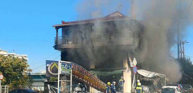 Έκρηξη σε συνεργείο αεριοκίνησης στην οδό Βόλου